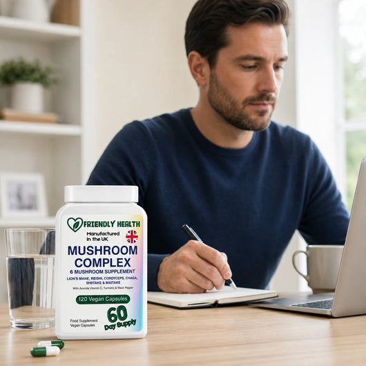 Friendly Health Mushroom Complex | 120 Capsules | Made in UK