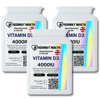 Friendly Health Vitamin D3 4000IU | 365 Tablets | Made in UK